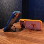 Triangle Metal Stand Magsafe Matte Back Cover - Image 3