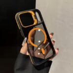 Premium Black Transparent Grip Case for iPhone - Image 2