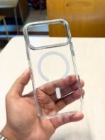 Drop Protection Clear Transparent Magsafe Metal Camera Bumper Button Cover - Image 9